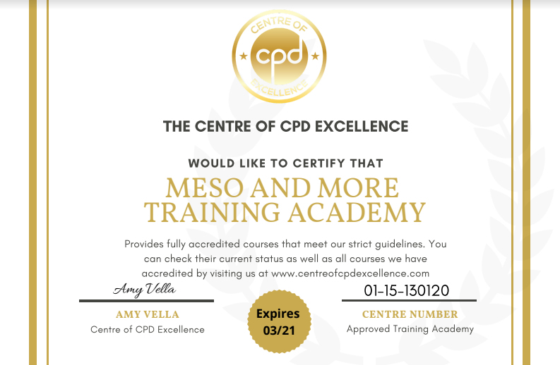 Recognised by the Centre of CPD Excellence