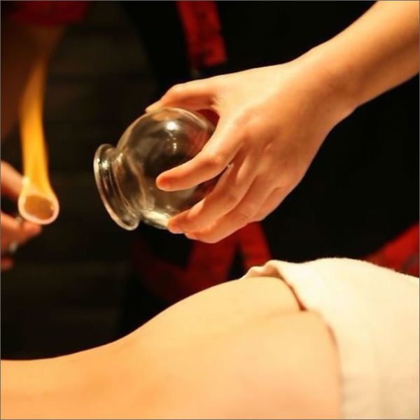 Chinese Fire Cupping Therapy Massage